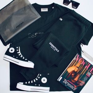 FEAR OF GOD ESSENTIALS Black Sweatpants